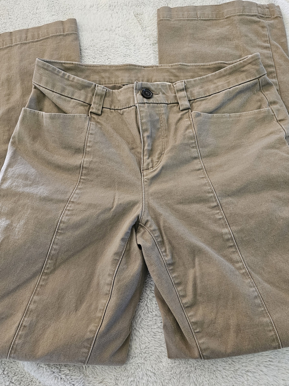 Duluth Trading Co Tan Workday Warrior Chino Style Pants Size 6